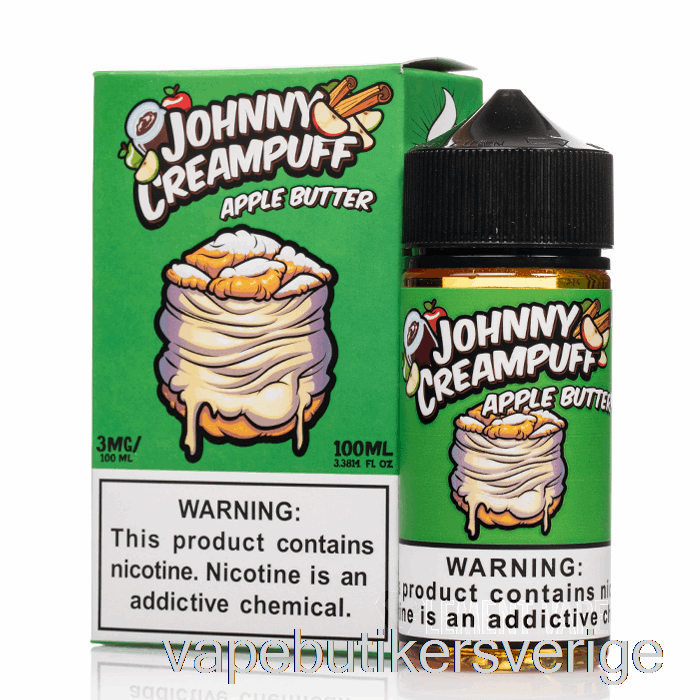 Vape Sverige äppelsmör - Johnny Creampuff - 100ml 3mg